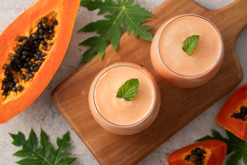 delicioso licuado de papaya manzana y avena para quemar grasa